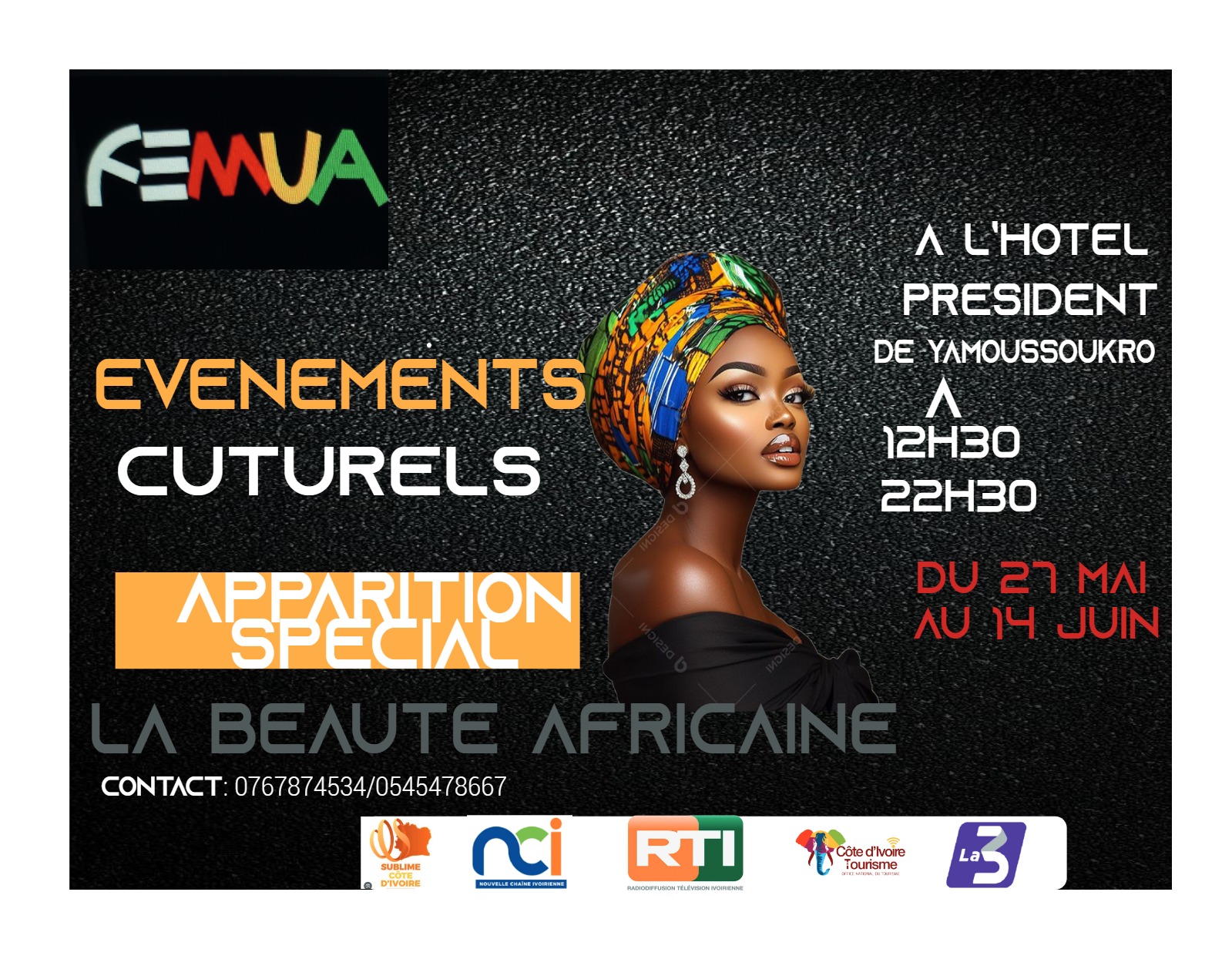 Aperçu de FEMUA — Événements Culturels